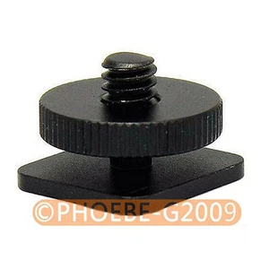 1/4"-20 Tripod screw to Flash Hot Shoe Mount Adapte - Picture 1 of 1