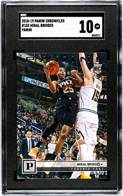 2018 Panini Chronicles Panini #103 Mikal Bridges Rookie SGC 10 GEM MINT RC - Image 1 of 2
