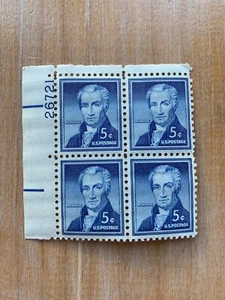 US Stamps SC# 1038 James Monroe 5c PB MNH 1954-68 - Picture 1 of 1