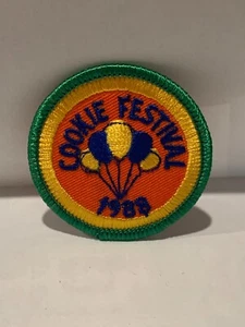 Parche redondo Girl Scout 2" - Festival de galletas 1988 - Imagen 1 de 1
