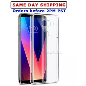 Waterproof Soft TPU Back Bumper Protective Case Cover for AT&T LG V30 H931 Phone - Picture 1 of 1