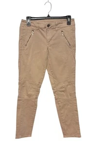 American Eagle Outfitters Slim Fit Beige Jeggings Hose Reißverschlusstaschen Größe 4 - Bild 1 von 9