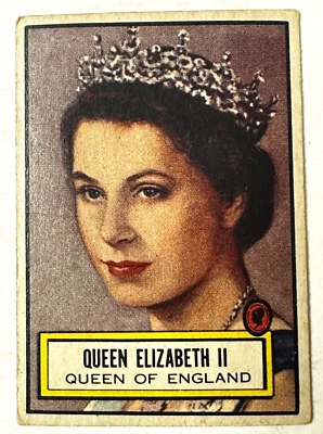 A Vintage Topps Look 'n See (R714-16) Trading Card #104 Queen Elizabeth II - Image 1 of 2