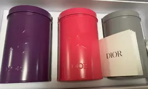 Christian Dior novelty Birthday gift can Set Of 3 Purple Pink Gray vip gift - Picture 1 of 3
