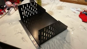 6U Server Rack Shelf - Universal Rack Mount Cantilever Shelf for 19inch rack - Photo 1/5