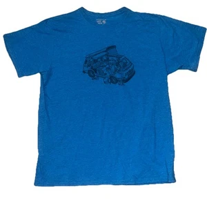 Mountain Hardware T-Shirt Medium Herren Outdoor Wandern Blau Van Life Camping - Bild 1 von 8