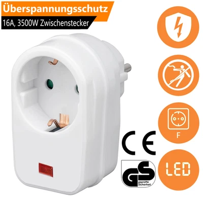 Überspannungsschutz, Zwischenstecker für Steckdose 230V, Schutz vor Überspannung - Bild 1 von 4