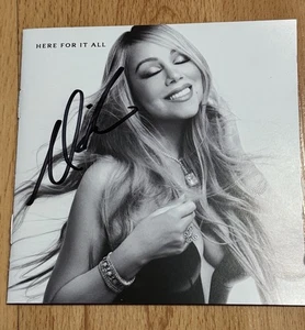 MARIAH CAREY HERE FOR IT ALL SIGNED AUTOGRAMM CD NEU AUS NY SIGNED 30.09.25 - Bild 1 von 3