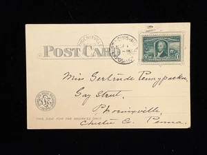 MO ST. LOUIS EXPO STA. 1904 WELTAUSSTELLUNG BILD PC #323 SELTENER DUPLEXSTEMPEL - Bild 1 von 2