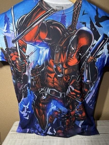 Camiseta Marvel Deadpool Superhéroe Para Hombre Doble Cara Gráfica Ligera XL - Imagen 1 de 14