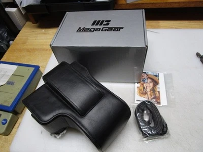 Искусственная кожа чехол совместим с Nikon Coolpix P950 черный (MG1877) новый в коробке - Изображение 1 из 4