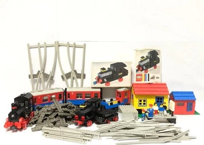 Lego Push-Along Passenger Steam Train 7715 & 126 Set Vintage No Box Used Japan - Image 1 of 4