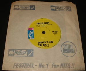 BOOKER T. AND THE MG's - TIME IS TIGHT - STAX 45 1960s MOD INSTRUMENTAL - Picture 1 of 1