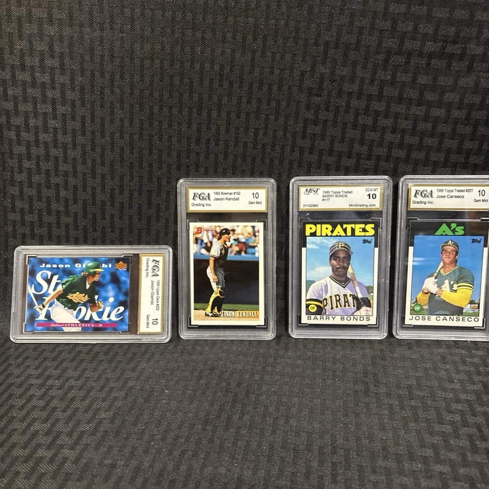 MLB 10 GEM MT - Barry Bonds, Jose Canseco, Jason Kendall, Jason Giambi Foto 1 de 4