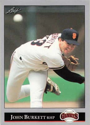 John Burkett 1992  Leaf #179 NM - Image 1 of 2