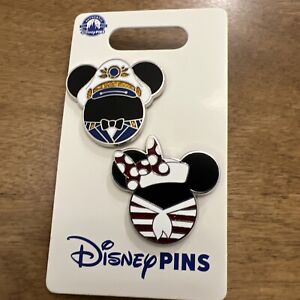Disney Cruise Line Mickey Minnie Mouse 2 Pin Set 
