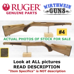 Ruger 10/22 Walnut Altamont Rifle stock for Standard Barrel SNAKESKIN CHECKERING - Picture 1 of 4