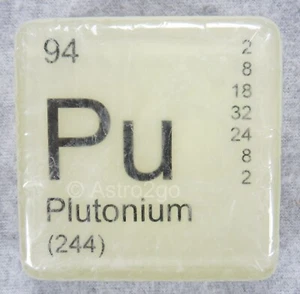 PERIODIC TABLE ELEMENT "Pu" PLUTONIUM NOVELTY GLOW HAND SOAP-4 oz JUST BUBBLY - Picture 1 of 6