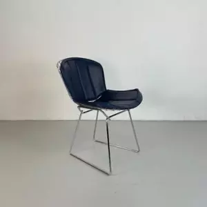 VINTAGE HARRY BERTOIA CHROM SEITENESSZIMMERSTUHL MITTE DES JAHRHUNDERTS FÜR KNOLL #4199 - Bild 1 von 11
