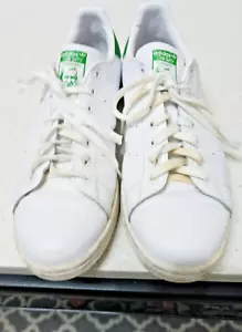 Men's Size 12 Adidas Originals Stan White Green Leather Sneakers-GREAT CONDITION - Picture 1 of 4