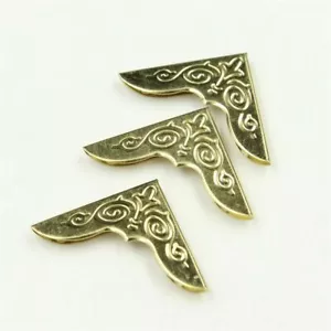 Lot 50 Pcs Folder Albums Metal Scrapbooking Golden File Book Corner Protectors - Picture 1 of 3