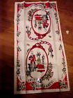 VTG Linen Printed Towel w/ Gay Nineties Couple LOVE HONOR AND OBEY