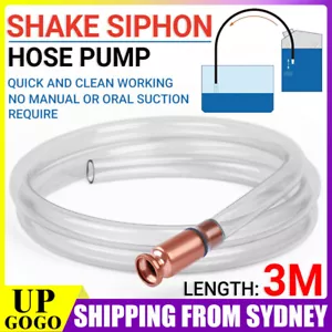 NEW 3 Meter SELF PRIMING COPPER SIPHON SYPHON JIGGLER HOSE FOR FUEL OIL WATER - Picture 1 of 12