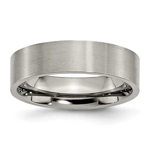 Chisel Titanium Brushed 6mm Flat Band TB32 - Picture 1 of 7