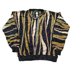 Vintage Coogi Style Tundra Canada for Men Size XL Cosby Biggie Pullover Jumper - Picture 1 of 8