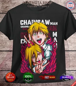 Power Denji Shirt Chainsaw Man Anime Tee T-Shirt Waifu Ecchi Sexy Makima Unisex - Bild 1 von 44