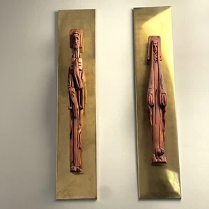 Vintage Jaru Abstract MCM Sculpture Carving Wall Hanging - Mid Century Modern - Picture 1 of 12