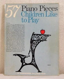 57 piezas de piano a los niños les gusta tocar, cancionero 1952 G. Schirmer música clásica - Imagen 1 de 5