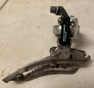 Campagnolo RECORD 10-Speed Clamp-On Compact DOUBLE Front Derailleur RUST - Picture 1 of 7