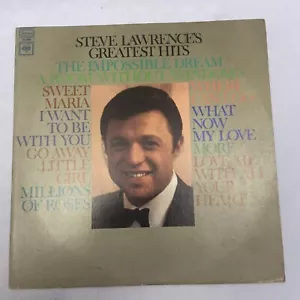 THE STEVE LAWRENCE GREATEST HITS 1967 COLUMBIA RECORDS GO AWAY LITTLE GIRL LP - Picture 1 of 7