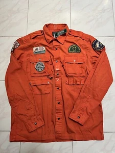 Camisa Polo Ralph Lauren País Patchwork Deportista Pesca Utilitaria con Botones Hombres L - Imagen 1 de 3