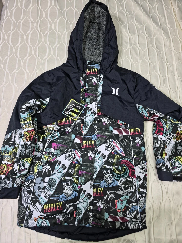 Chaqueta de snowboard Hurley para niños Chaqueta de nieve para niños Abrigo de invierno para niños Chaqueta de esquí Foto 1 de 3