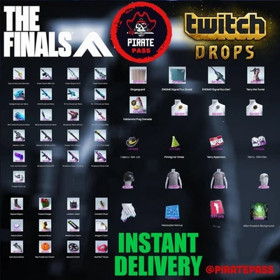 The Finals Twitch Drops ALL 68/68 Items - Weapons + Gadgets + Charms + More - Image 1 of 2