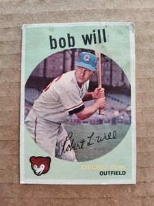 BOB WILL Chicago CUBS 1959 TOPPS Baseball ⚾ Card #388 - Picture 1 of 2