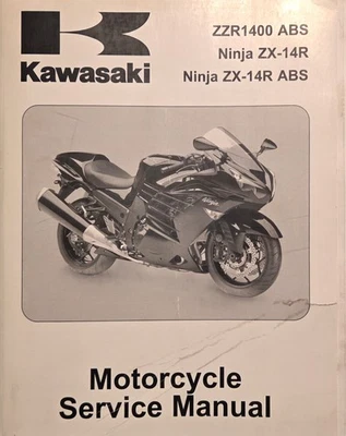 OEM 2012 ZX-14R Ninja ZZR1400 ZX-14 R ABS Service Manual #99924-1450-31 ZX1400E  - image 1 of 4