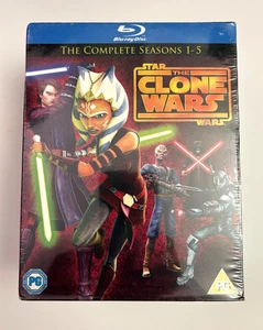 Star Wars: The Clone Wars - The Complete Seasons 1-5 Blu-ray Set, New Sealed ! - Picture 1 of 8