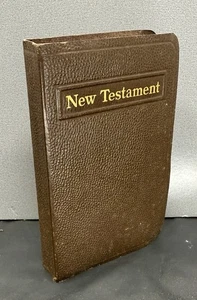 1951 Pocket New Testament KJV Bible Am. Bible Society CRISP, CLEAN-NEAR MINT! - Picture 1 of 3