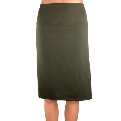 J.Jill NWT Women's Green Smooth Fit High Waisted Wearever Pencil Midi Skirt XL  - Image 1 of 4