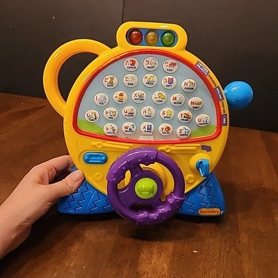 2000 See N Say Learning Toy Mattel Phonics Spelling Driving Car Steering Wheel - Image 1 of 3