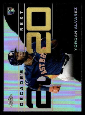 2020 TOPPS CHROME UPDATE YORDAN ALVAREZ DNC-4 DECADE'S NEXT RC HOUSTON ASTROS - Image 1 of 2