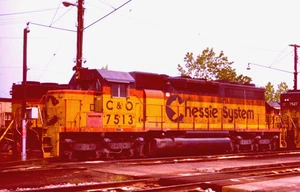 ORIGINALE KODACHROME SLIDE CHESSIE SD-40 #7513 CUMBERLAND, MD SETTEMBRE 1984 - Foto 1 di 1