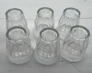 Lot Of 6 Duralex Tempered Clear Tumbler Glass Picardie Made In France - Picture 1 of 5