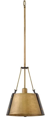 Hinkley Lighting 3397 Brass Cartwright Single Light 11-1/2"W Pendant - Image 1 of 4