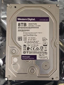 Western Digital WD Purple 8TB HDD SATA lll Surveillance Hard Disk Drive WD81PURX - Picture 1 of 2