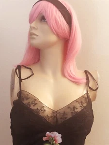 Cynthia Rowley Black Silk Iris Slip Dress - Zip Closure Size 6 - Picture 1 of 10