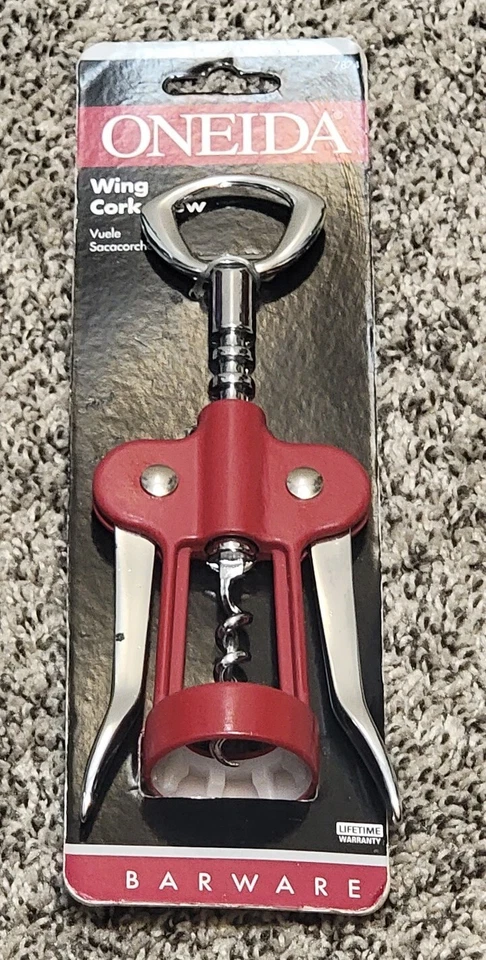 Oneida Wing Corkscrew Wine Bottle Opener premium. Heavy!  - Image 1 of 1